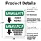 Signmission First Aid Kit Bilingual, 18 in W x Rectangle, Aluminum OS-2PACK-EM-A-1824-L-10320 - alternate 2